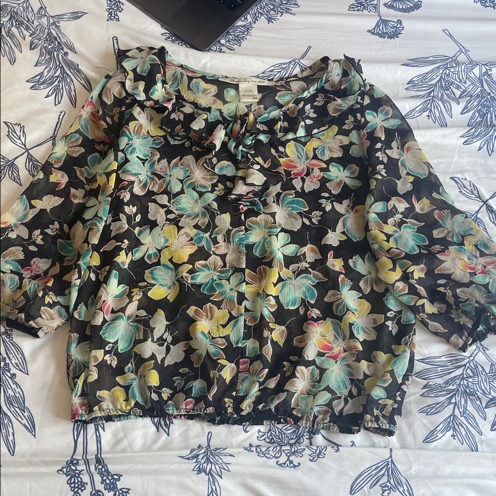 American Rag Multicolor Floral Blouse